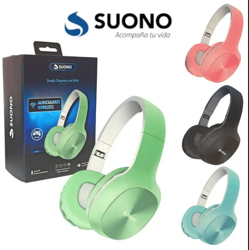 Auriculares Vincha Bluetooth Suono 23-BK