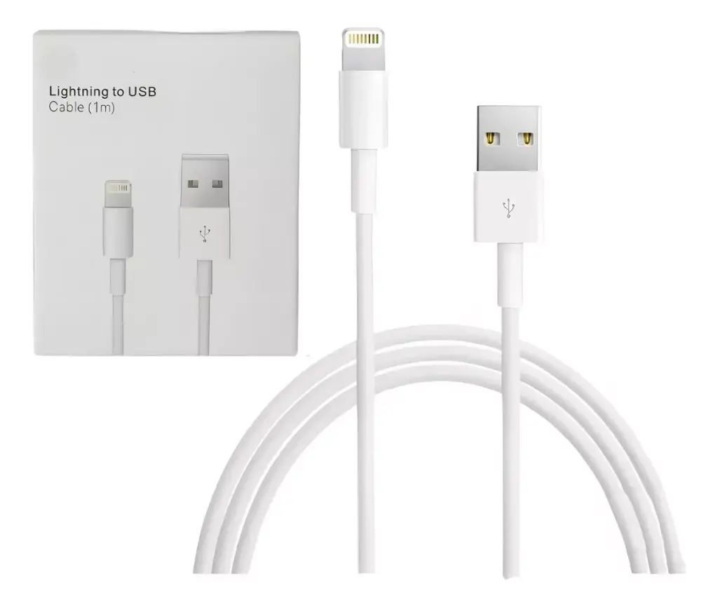 Cable cargador para iPhone 1 metro compatible iPhone iPad