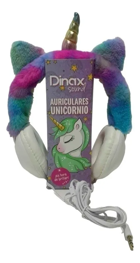 Auriculares Dinax Unicornio Con Cable