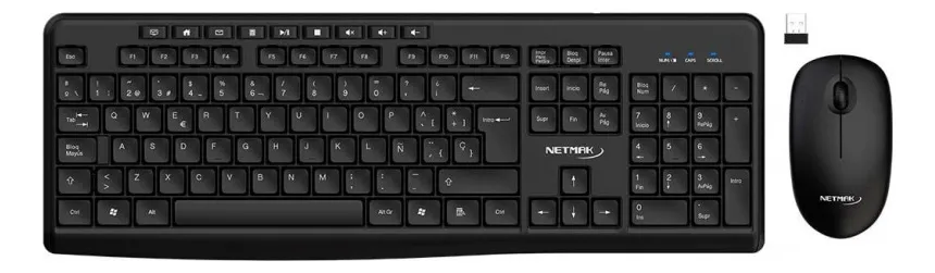 Combo Inalámbrico mouse y teclado Netmak  KBB770