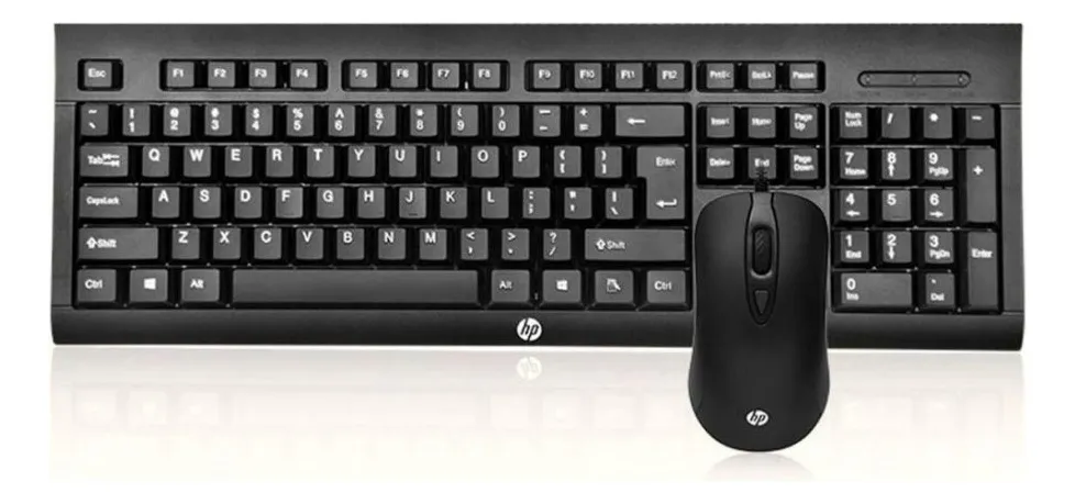 Combo Kit Hp Km100 Gamer Teclado + Mouse + Teclas Rojas Color Del Mouse Negro Color Del Teclado Negro