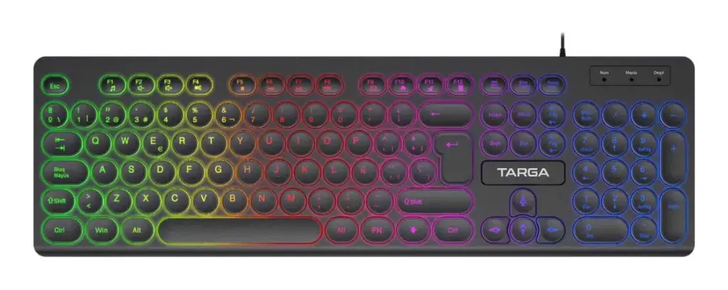 Teclado Gamer Usb Targa Jupiter 150 Retroiluminado Rgb