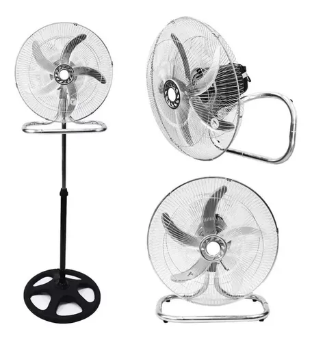 Ventilador 3 En 1 18 220v 100w 5 Aspas Negro Diámetro 18