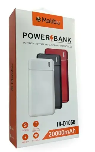 Power Bank Cargador Inalámbrico 20.000 Mah Larga duración
